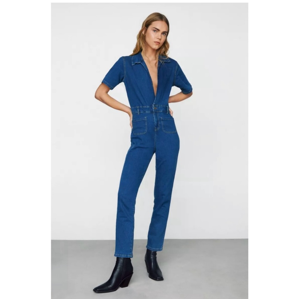 Nasty Gal Brand Denim Jumpsuit 💙